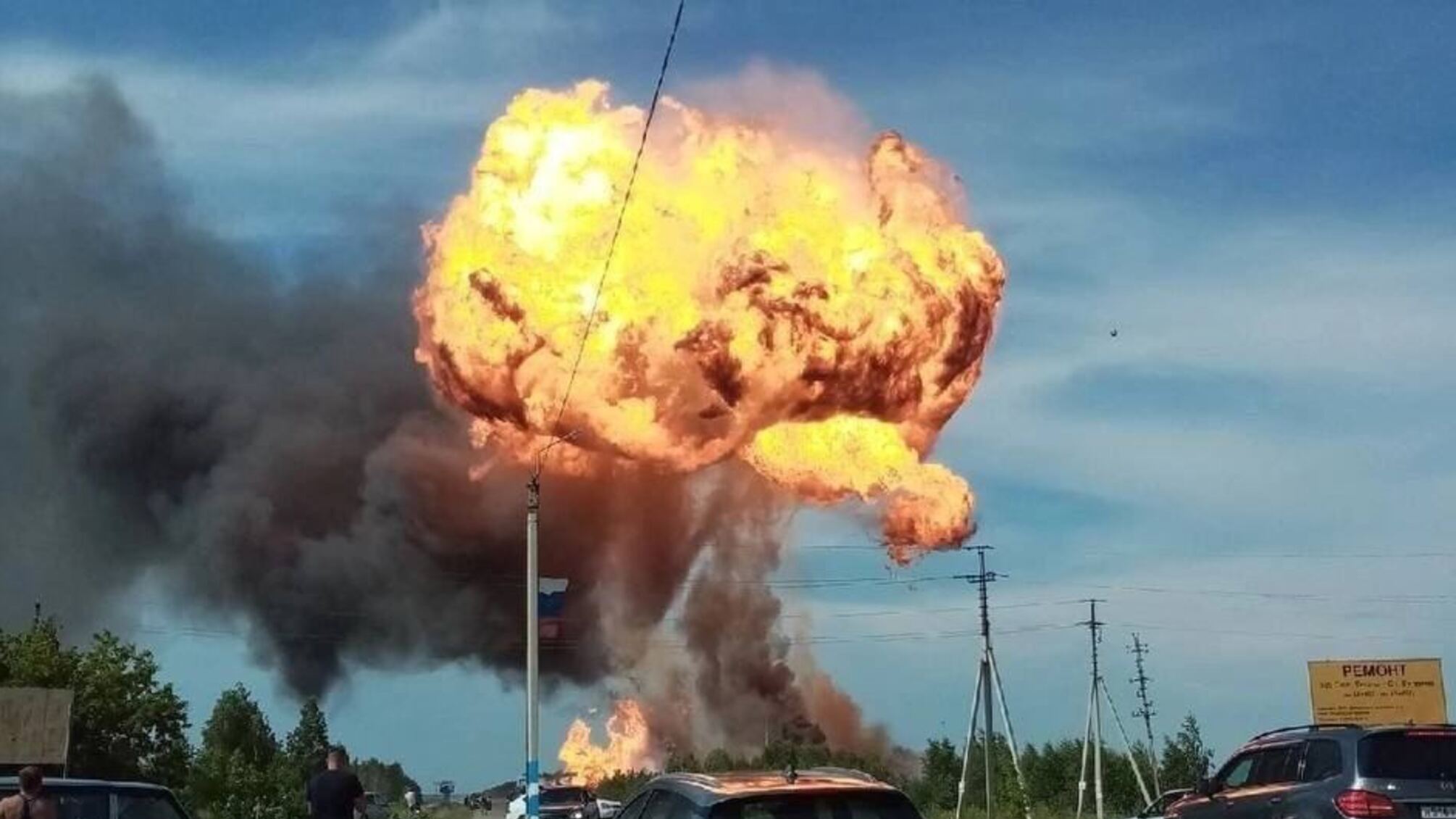 взрыв АЗС