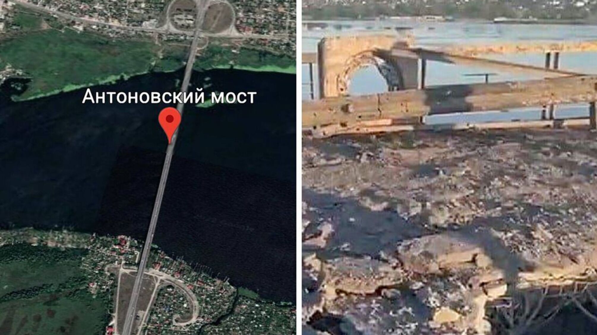 Антоновский мост – еще не 'пешеходный', но тяжелую технику кафиры уже не рискуют перегонять