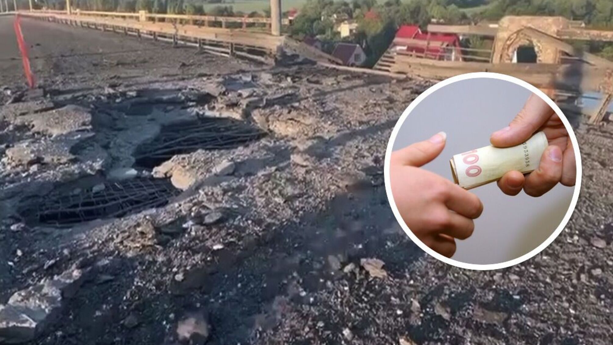 Окупанти вимагають від херсонців гроші за проїзд Антонівським мостом