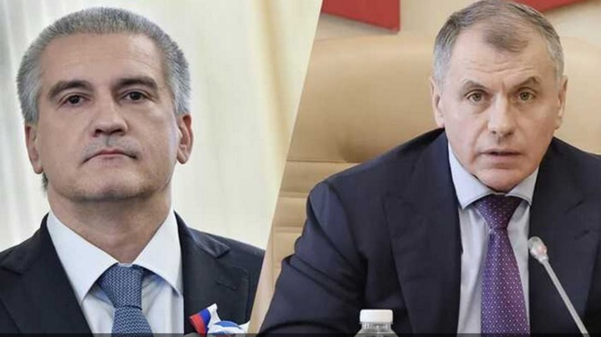 'премьер' Аксенов и спикер 'парламента' Костянтинов