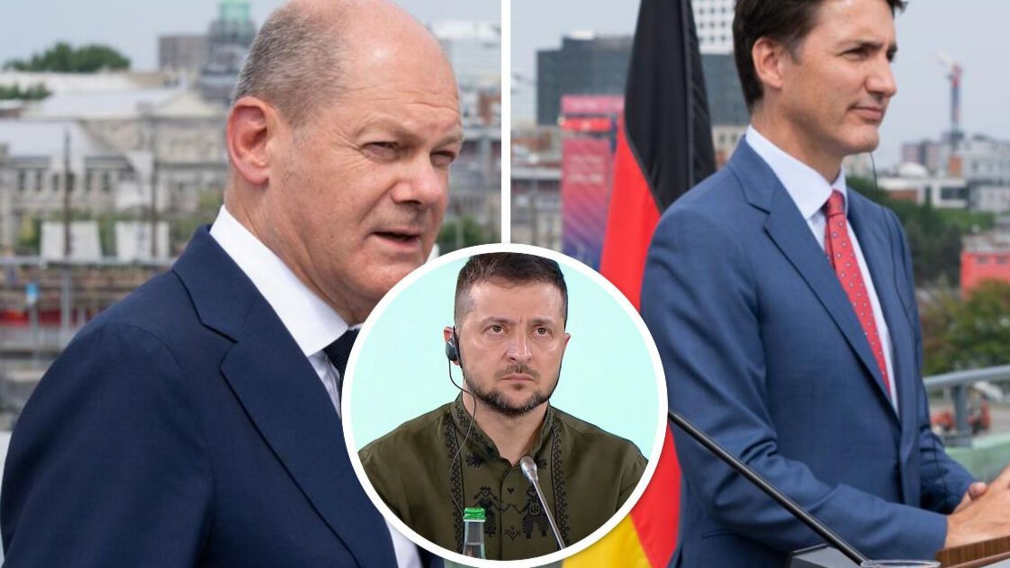 Шольц, Трюдо і Зеленський