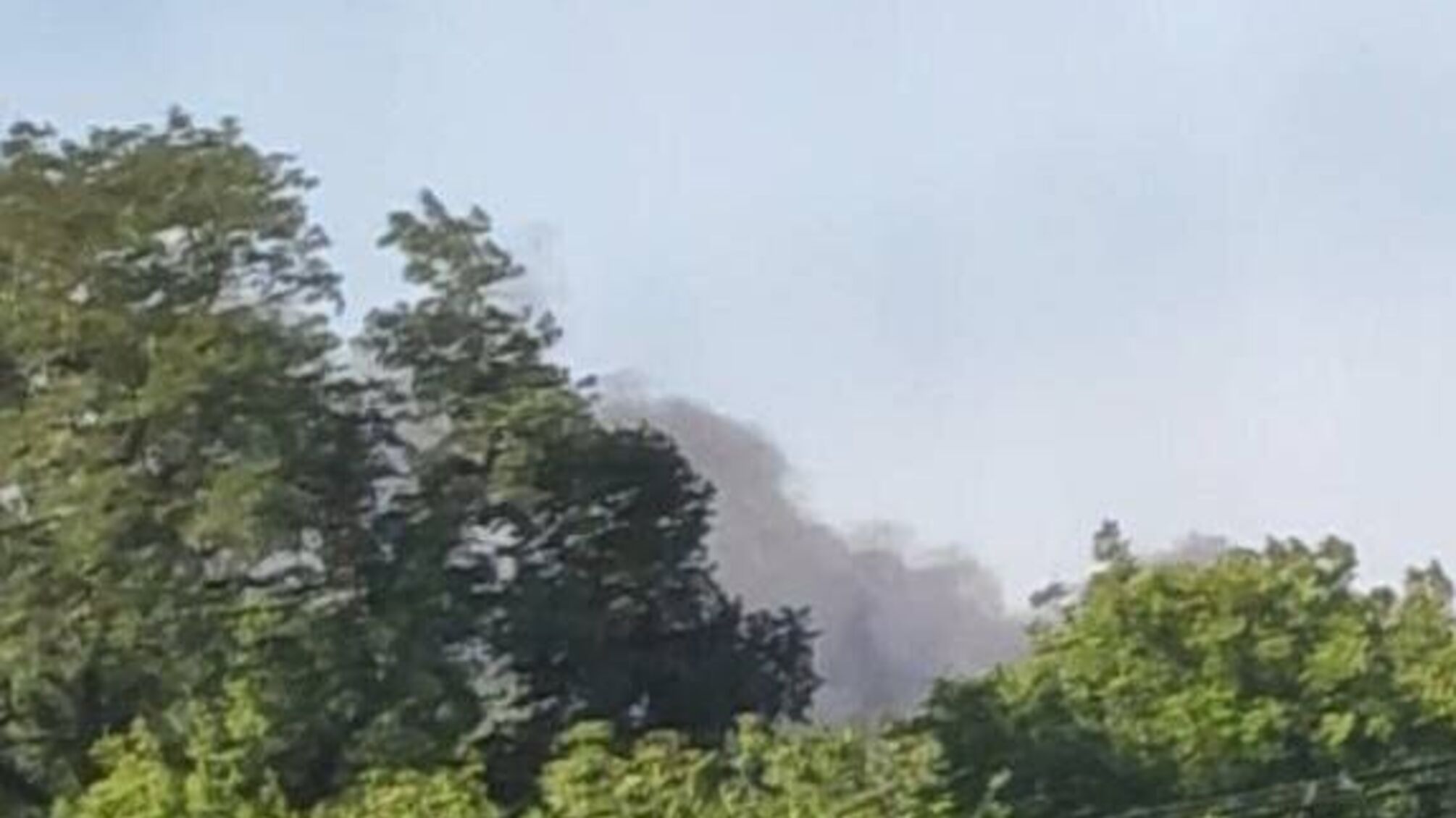 дым после взрыва