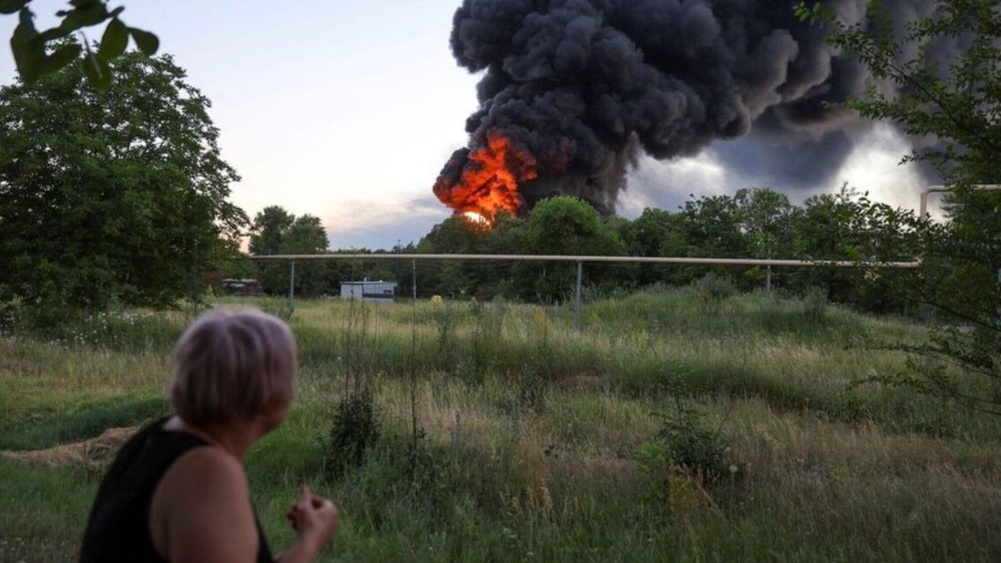 пожар от взрыва