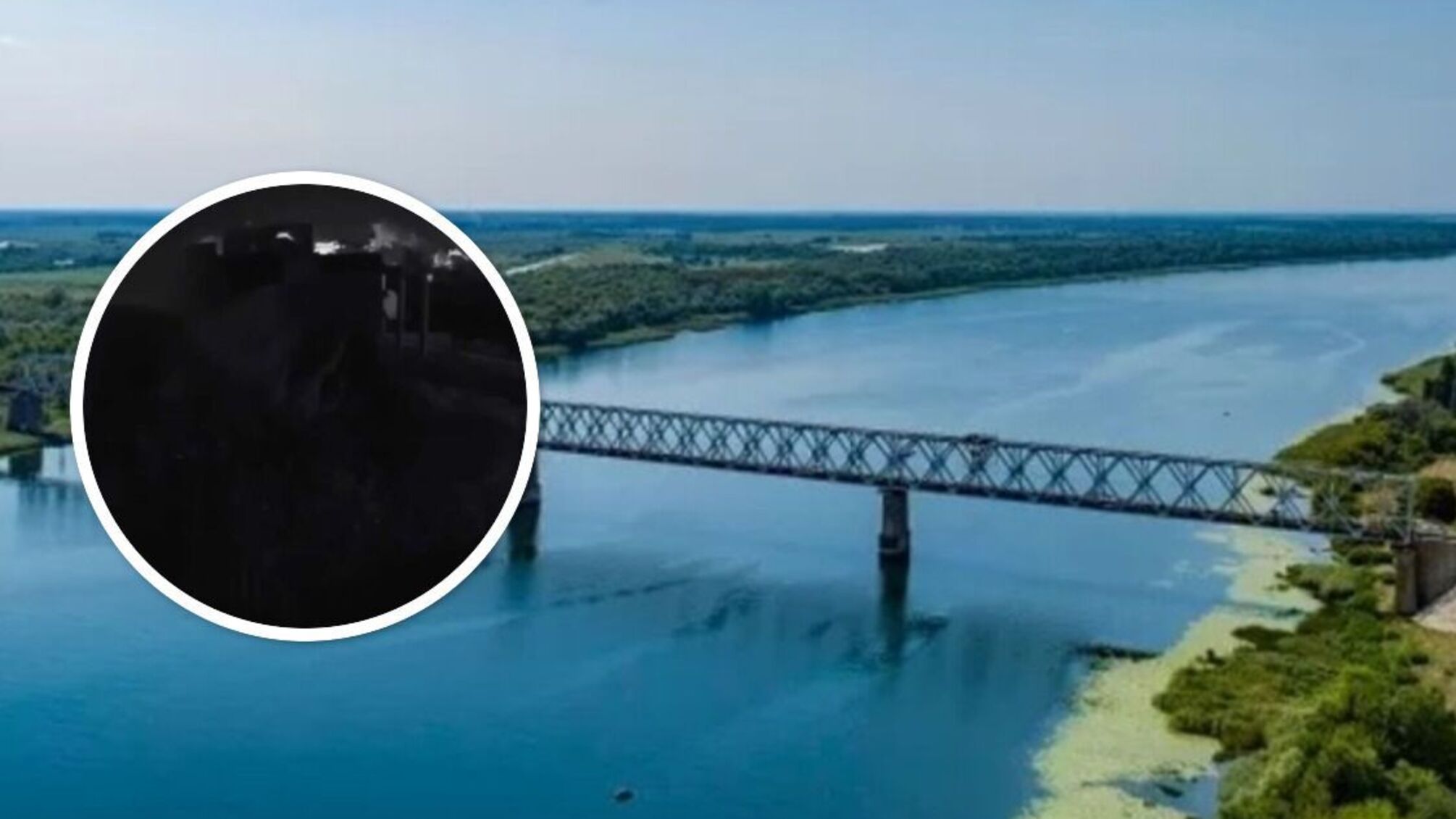 Вблизи Антоновского железнодорожного моста под Херсоном произошел 'хлопок'