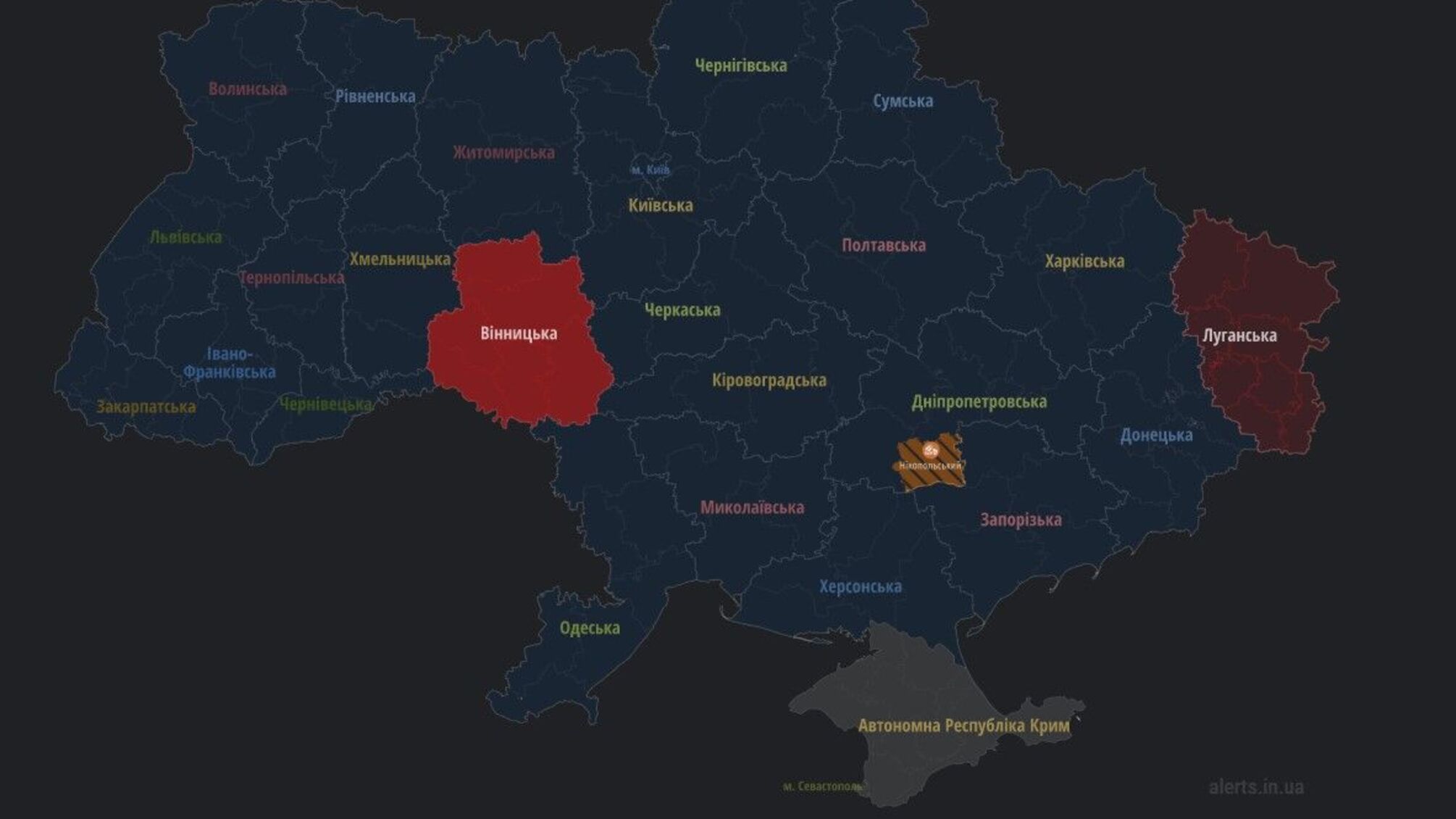 В Винницкой области произошли взрывы (обновление – видео с пролетом ракеты)
