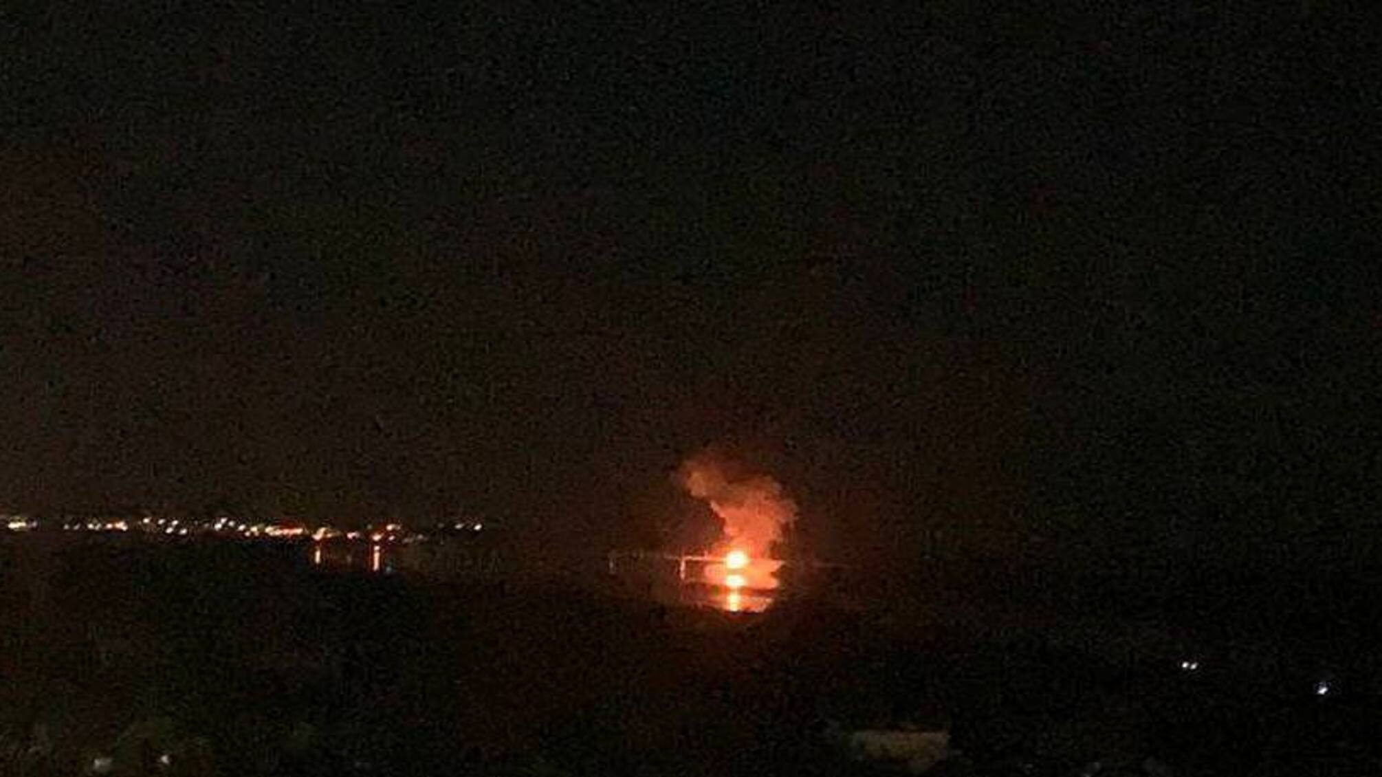 антоновский мост горит