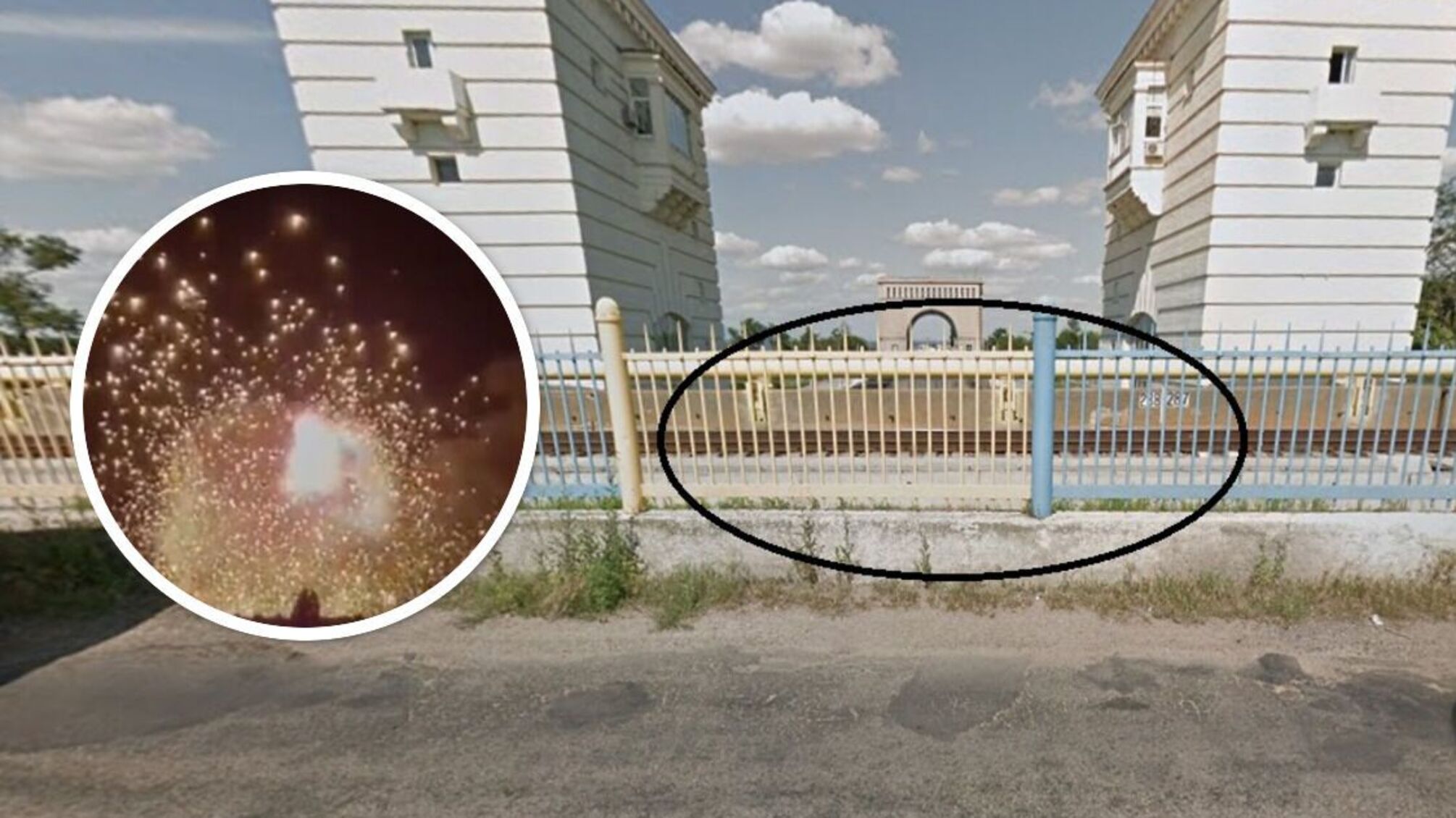 В дамбе Каховской ГЭС пробито отверстие диаметром 3 метра