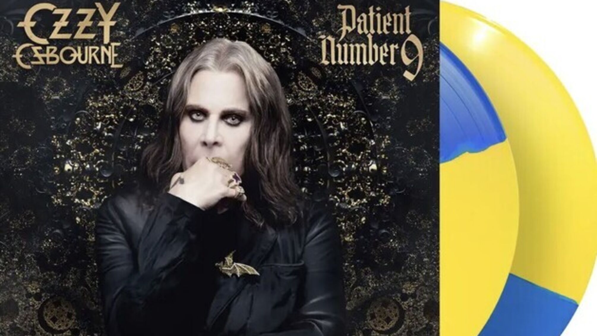 Оззі Осборн платівка в кольорах українського прапору
