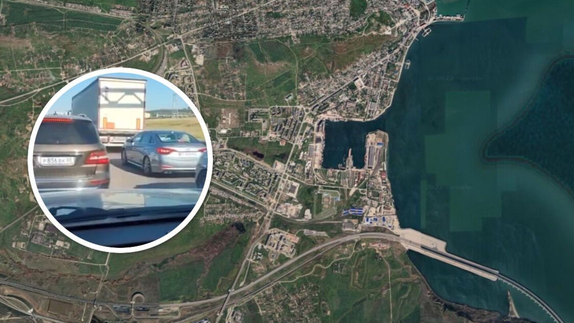 пробка перед Крымским мостом