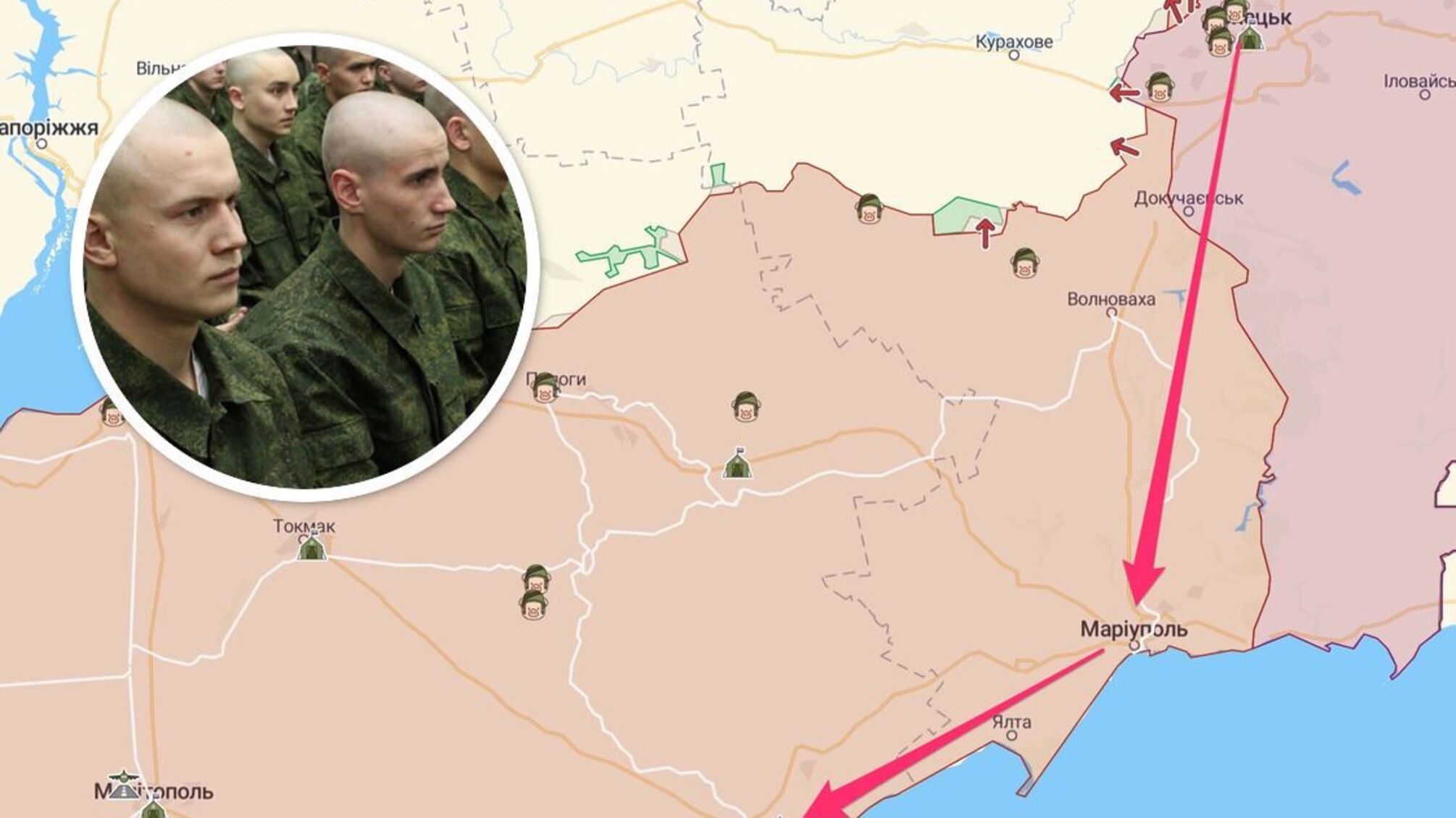 Окупанти перекидають живу силу і БК з Донецька на південь через Маріуполь