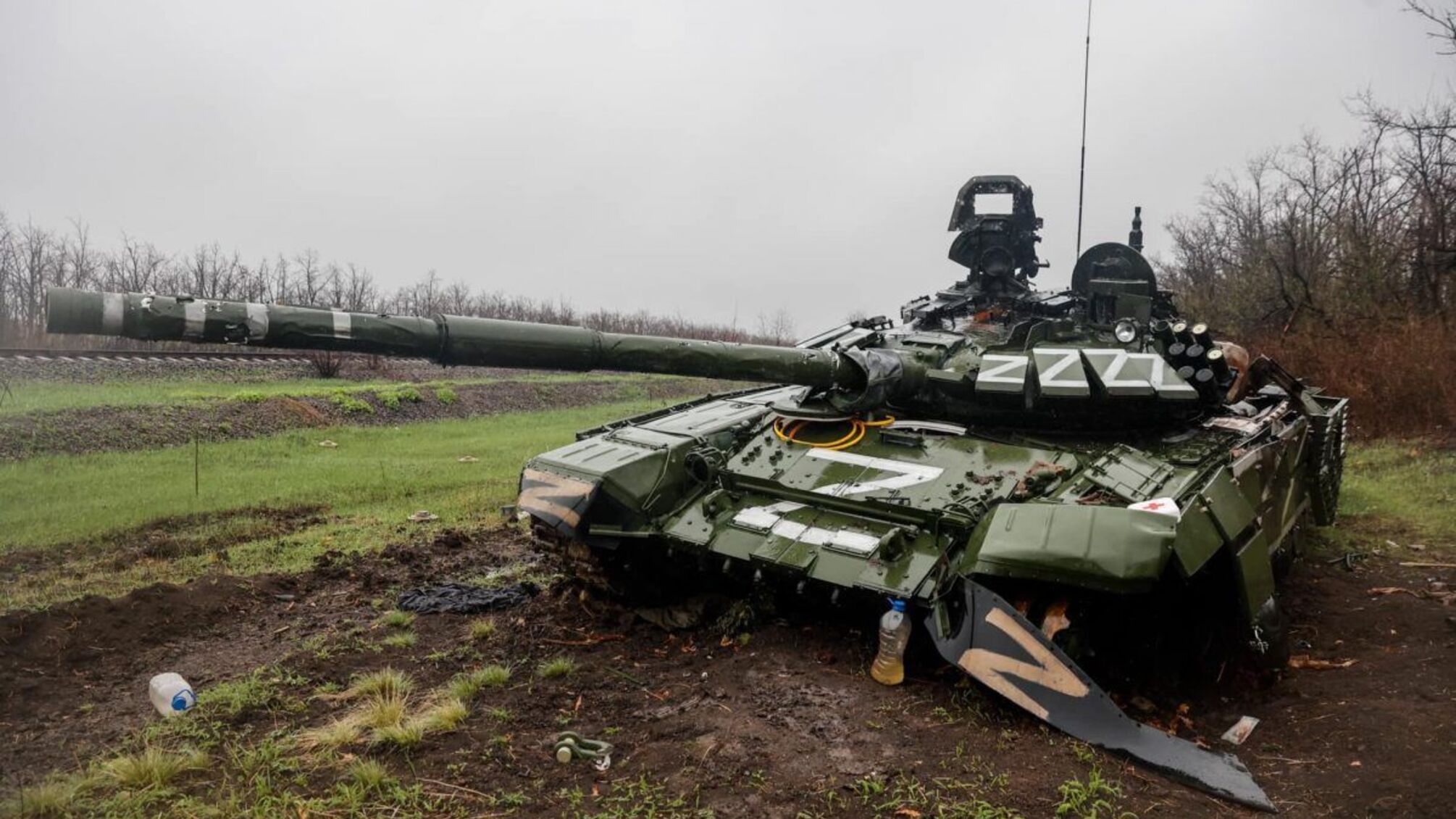 знищений росыйський танк