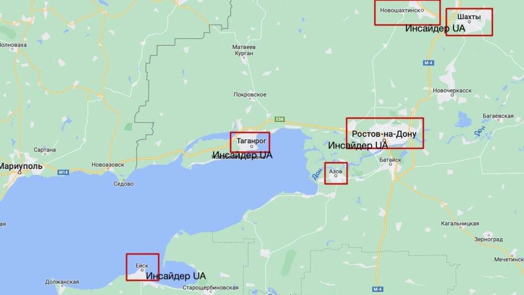 карта россии взрывы