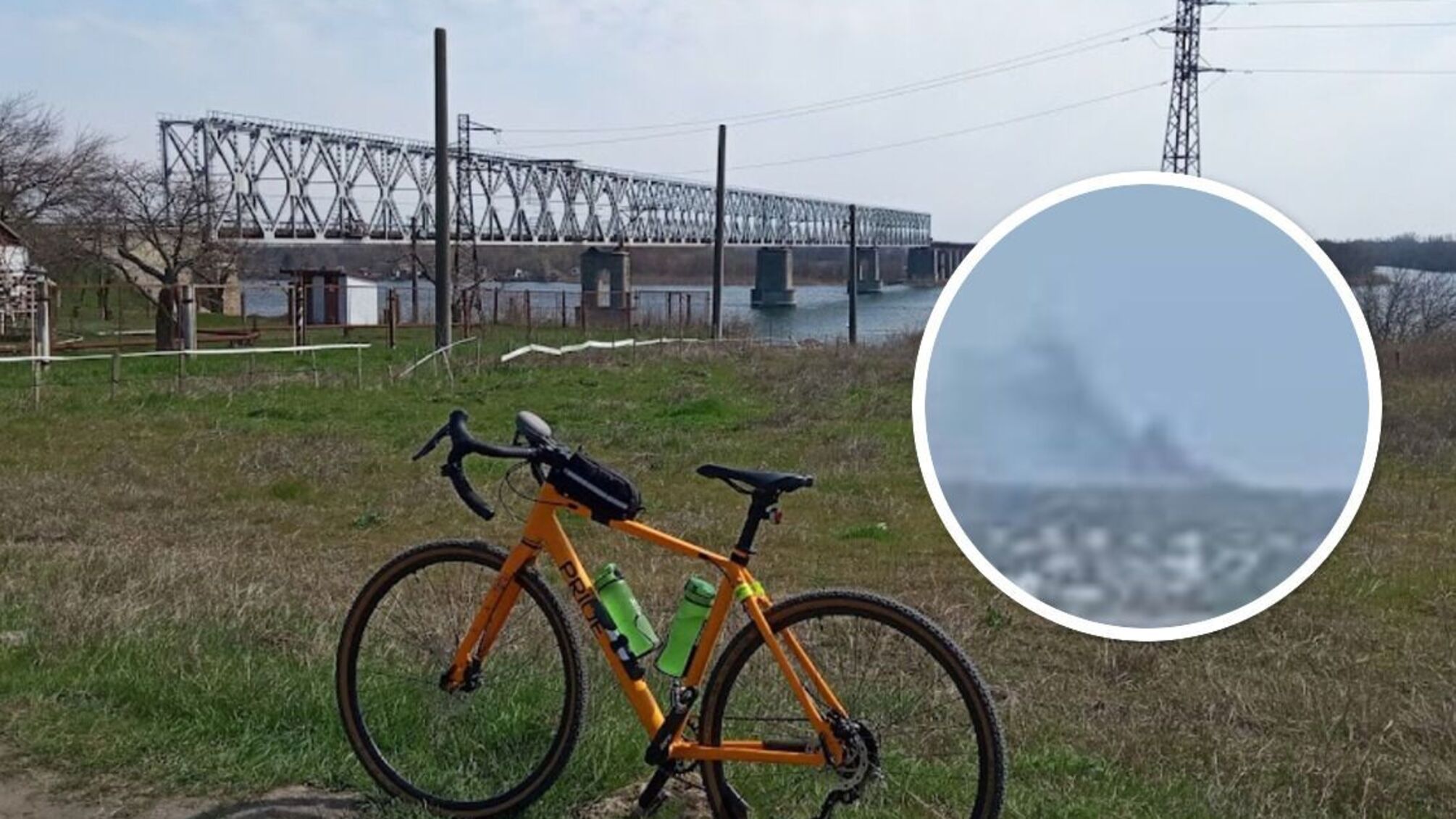 Залізничний міст біля Херсону