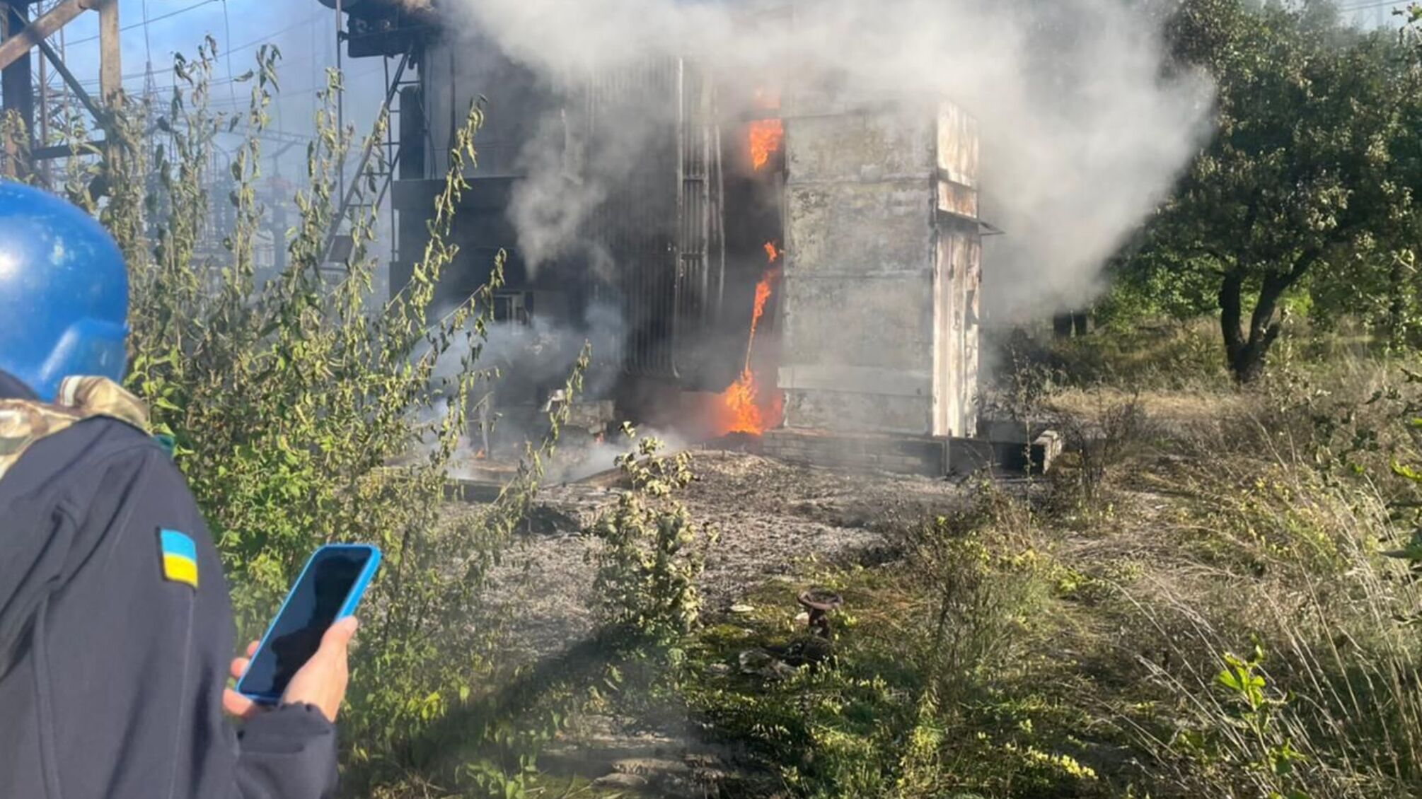 Российские оккупанты обстреляли Славянскую ТЭС, повреждено оборудование