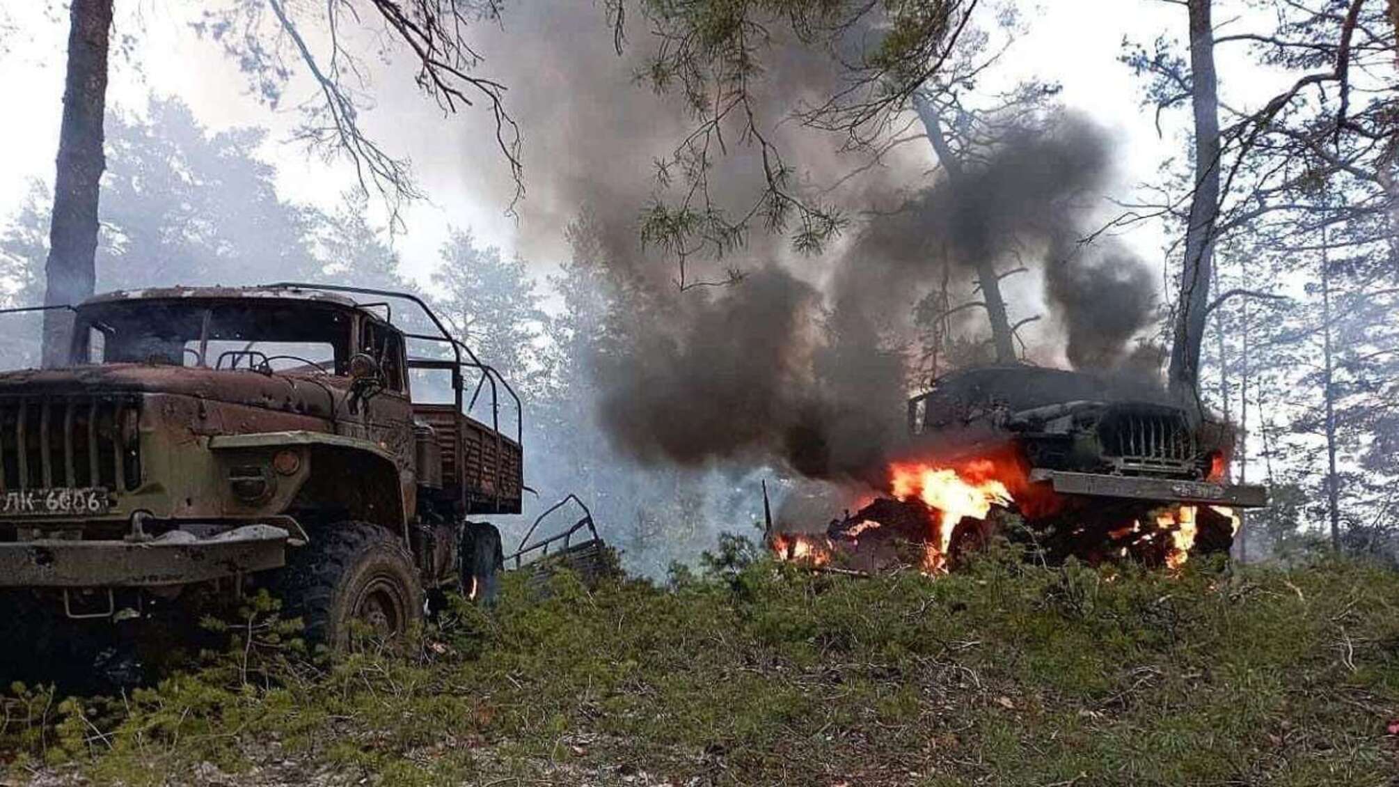 горит автомобиль