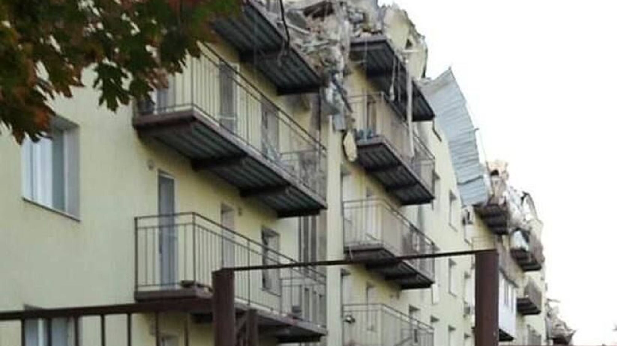 Взорванное общежитие в Херсоне, где жили кадыровцы