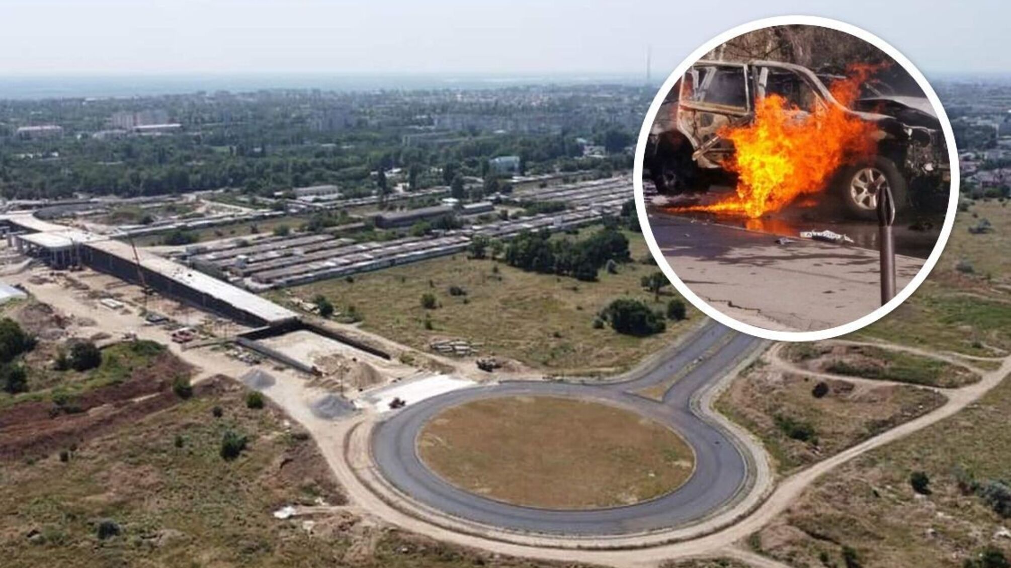 В Херсоне взорвались два автомобиля оккупантов