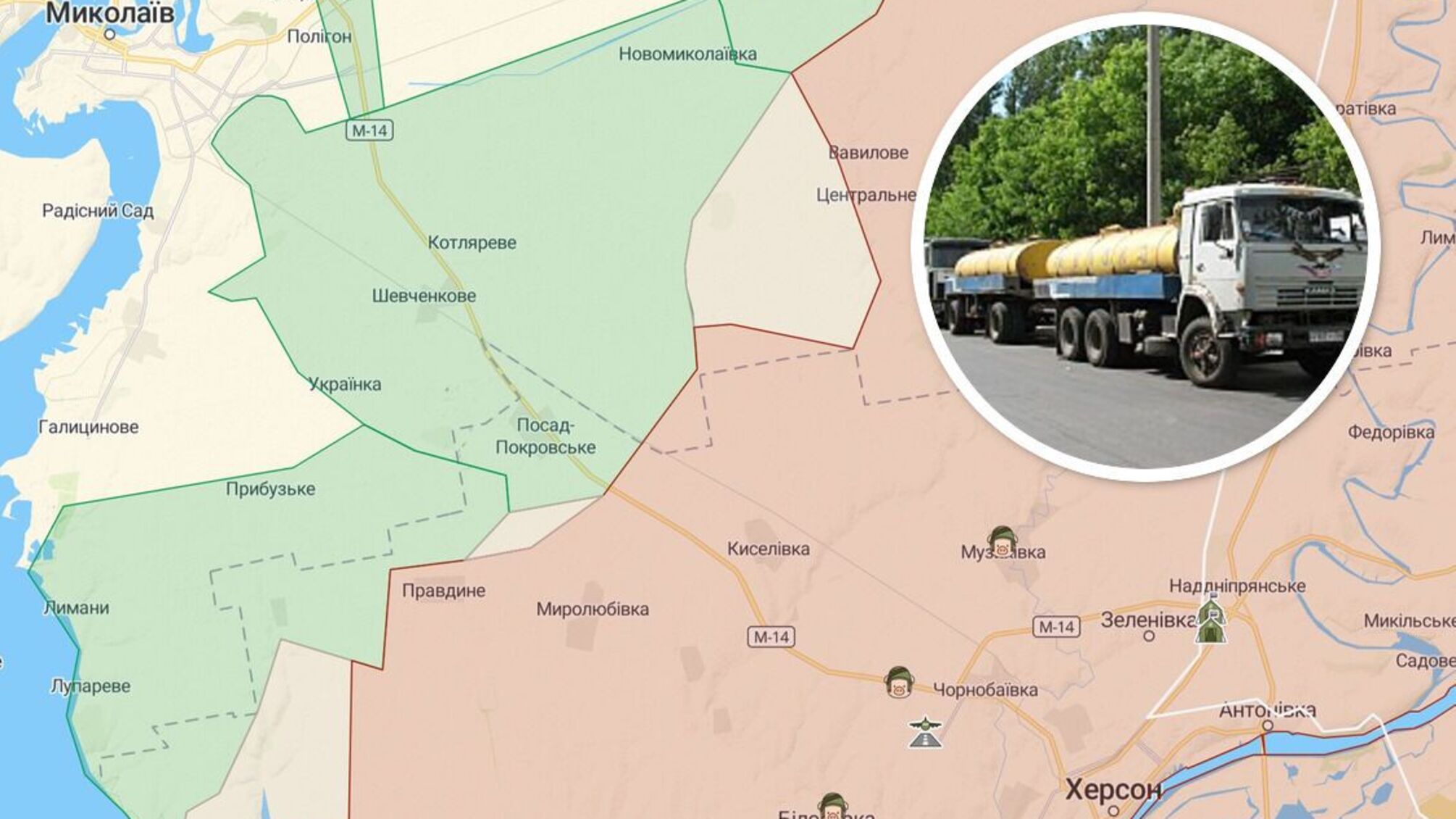 Оккупанты украли молоковозы и тайно переправляют ГСМ на передовую