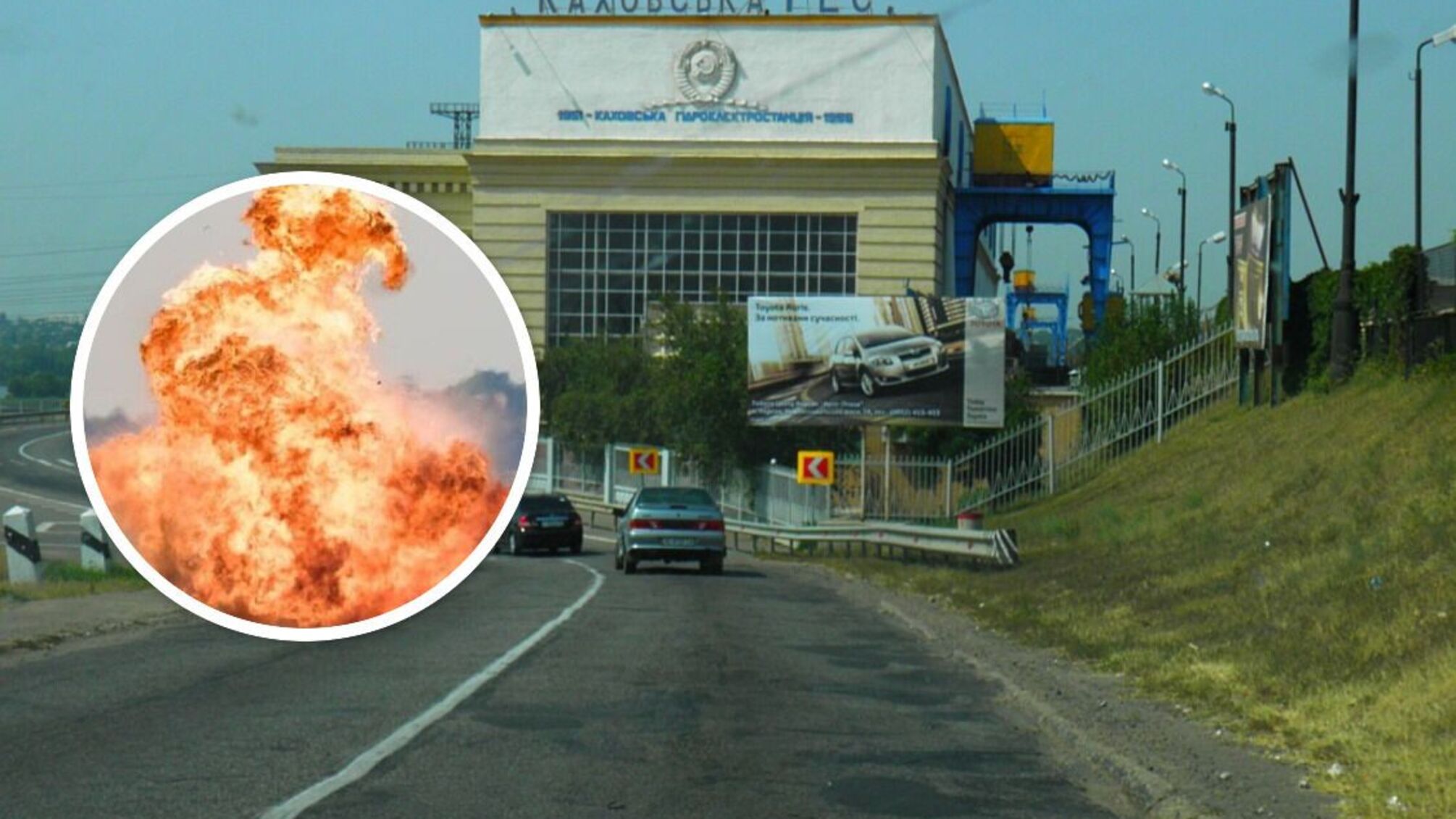 Возле Каховской ГЭС – повторные взрывы: уничтожена колонна военной техники