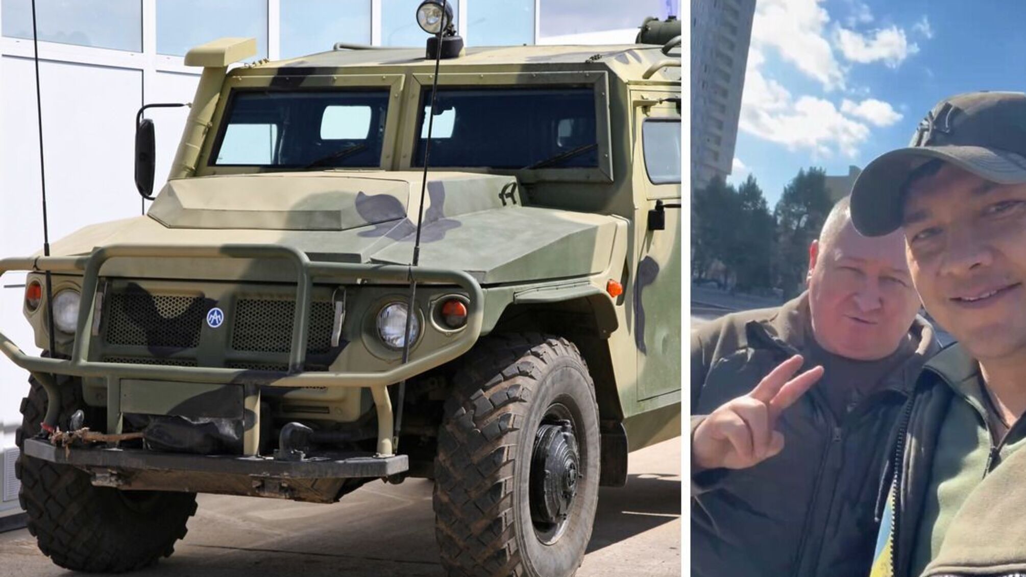 Ким и Марченко показали 'Тигр', который выкупили у оккупантов (распаковка – на видео)