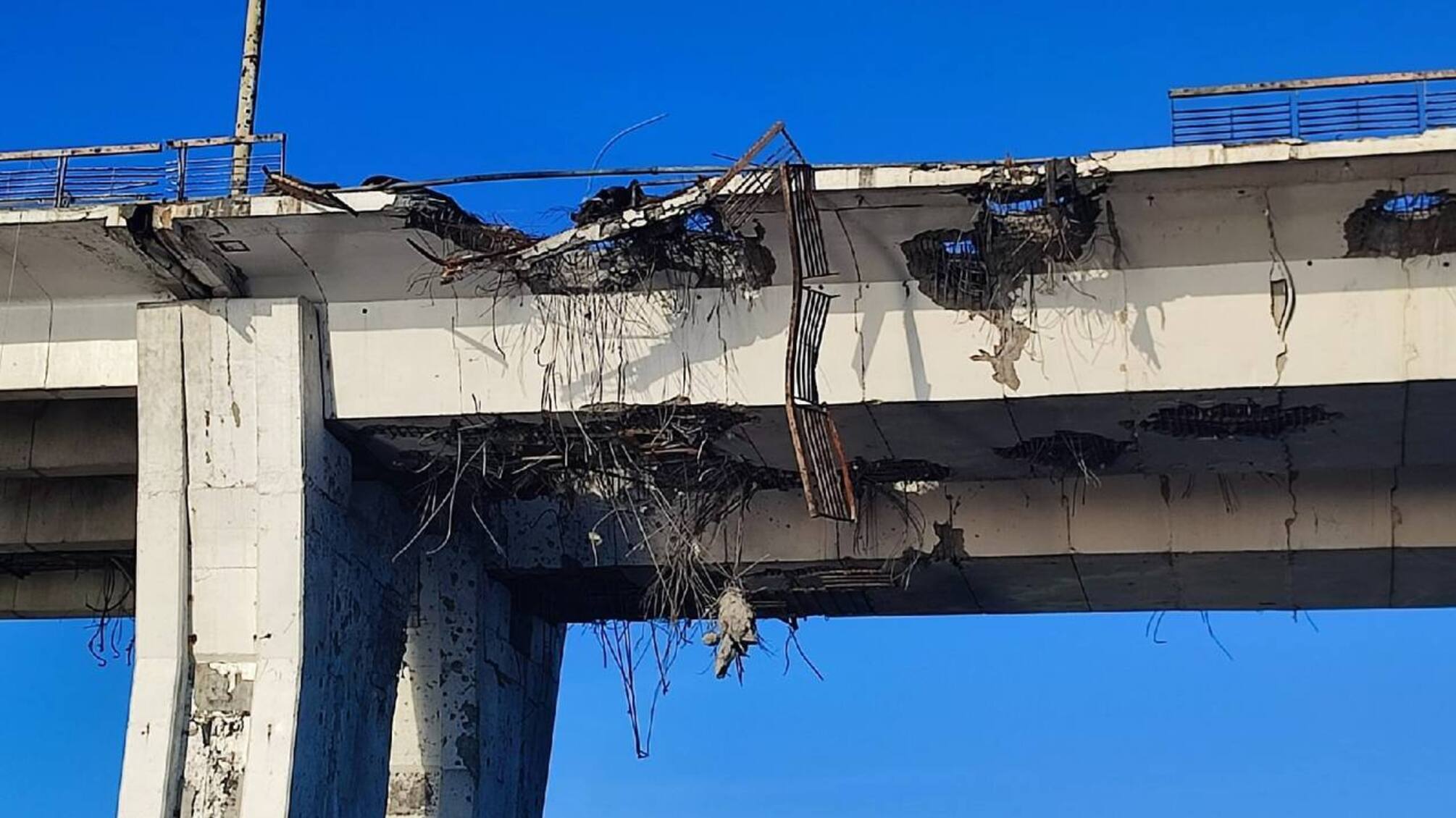 Фрагмент Антоновского моста под Херсоном