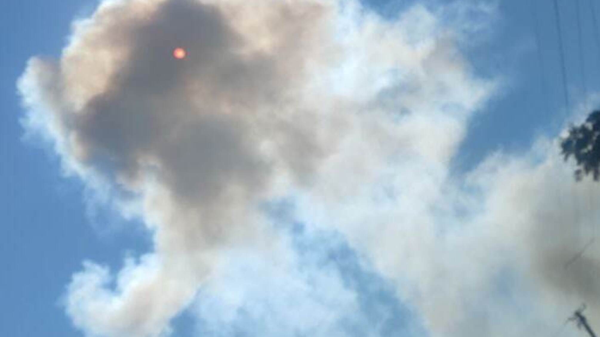 вибух на фоні неба Павлоград