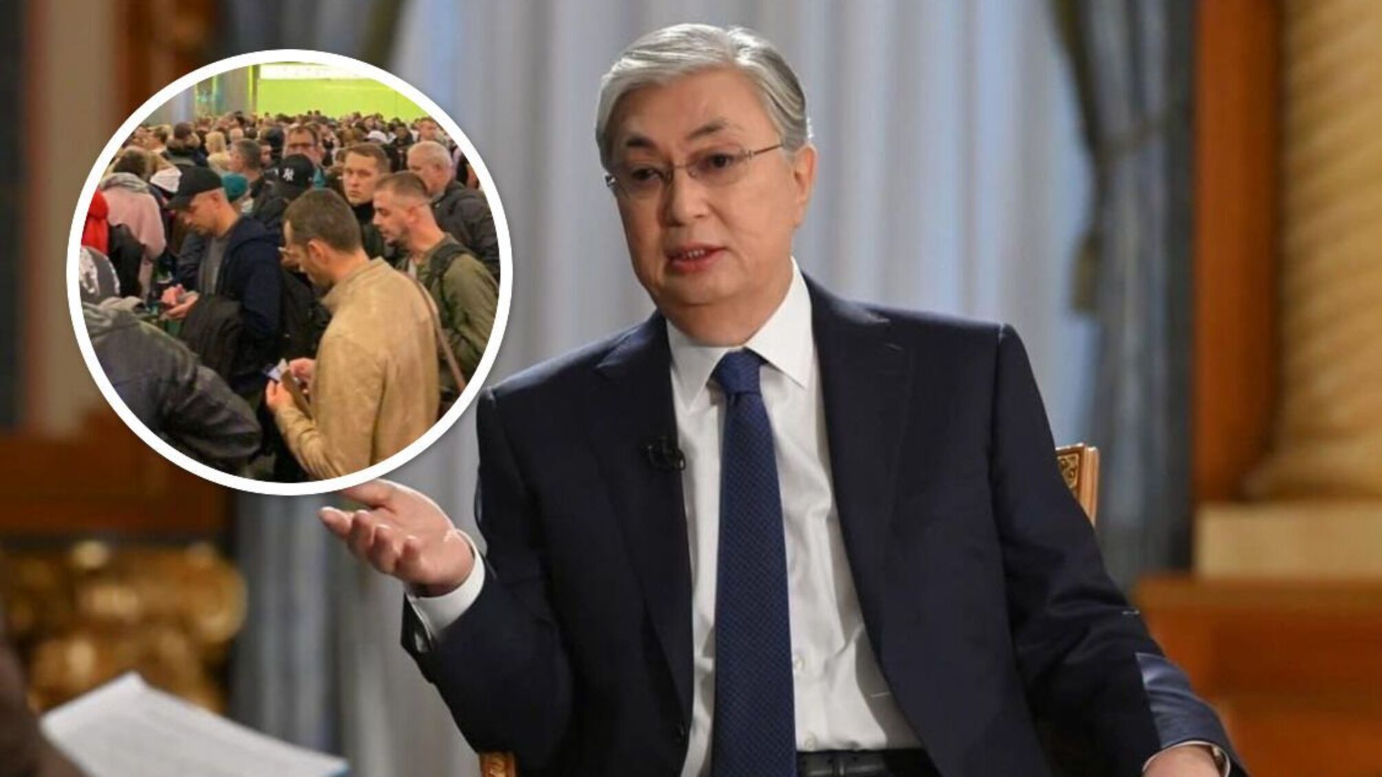 токаєв відправлятиме ухилянтів від мобілізації назад у росію