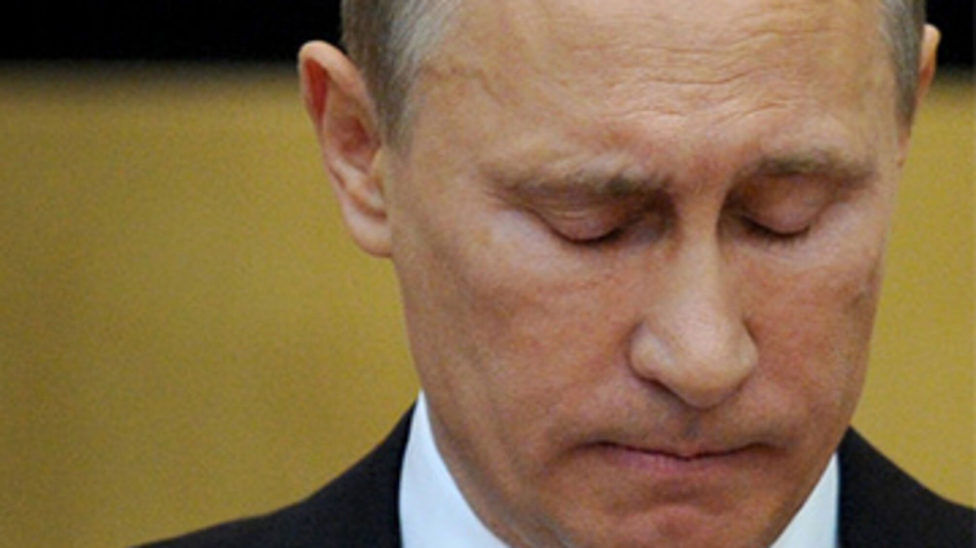 путин грустный