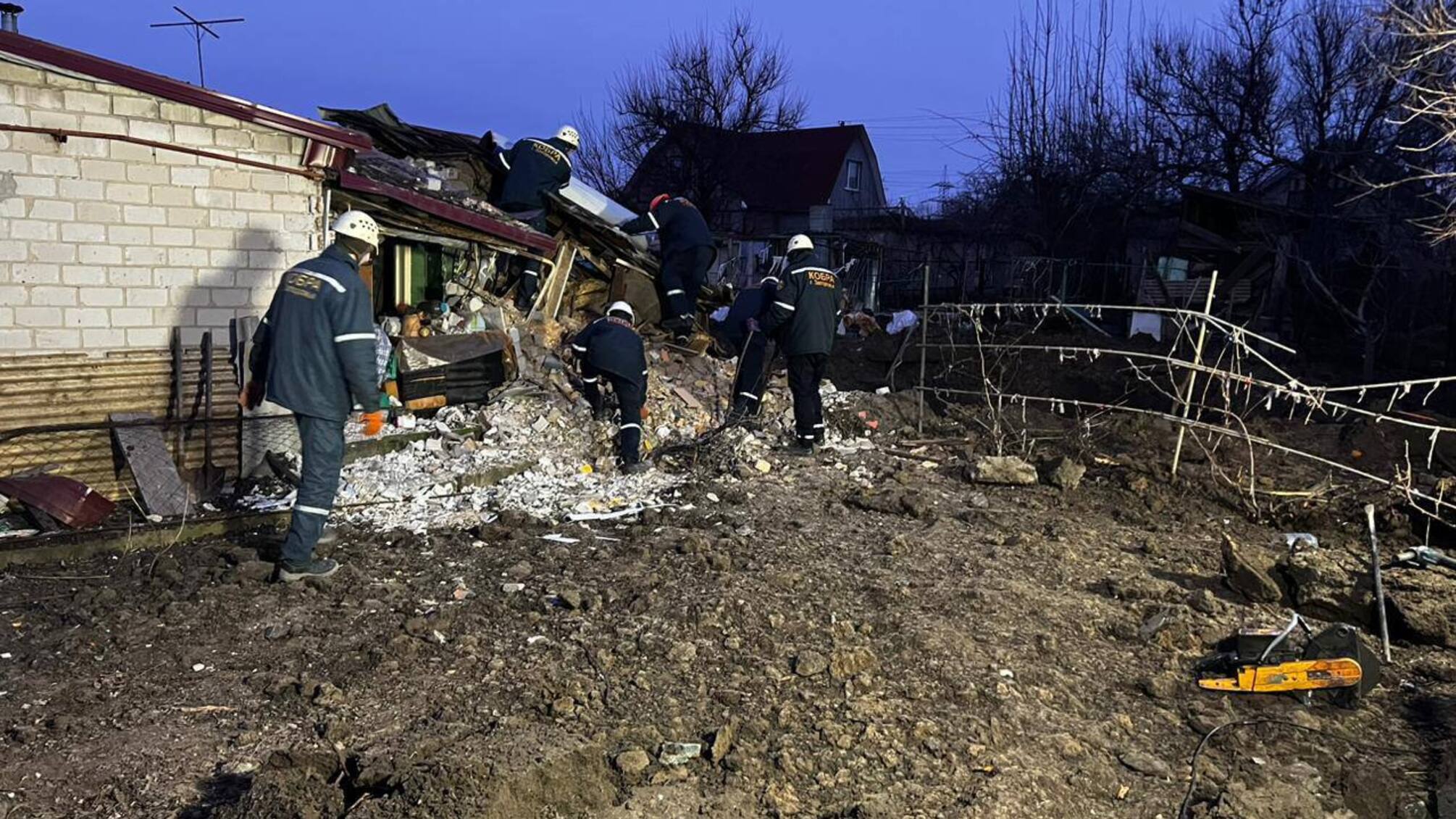 Последствия ночного ракетного удара по Запорожью