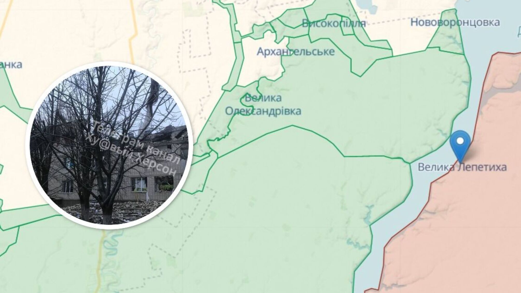 Вибух у Великій Лепетисі на Херсонщині