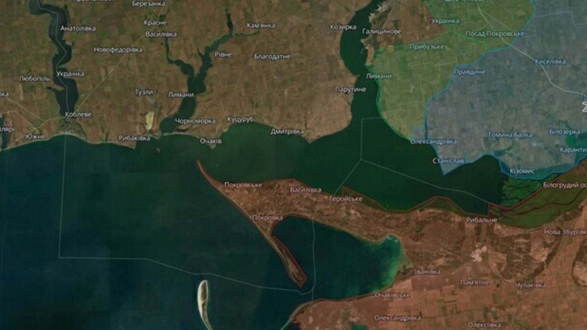 Кинбурнскую косу сейчас больше контролирует россия, чем Украина