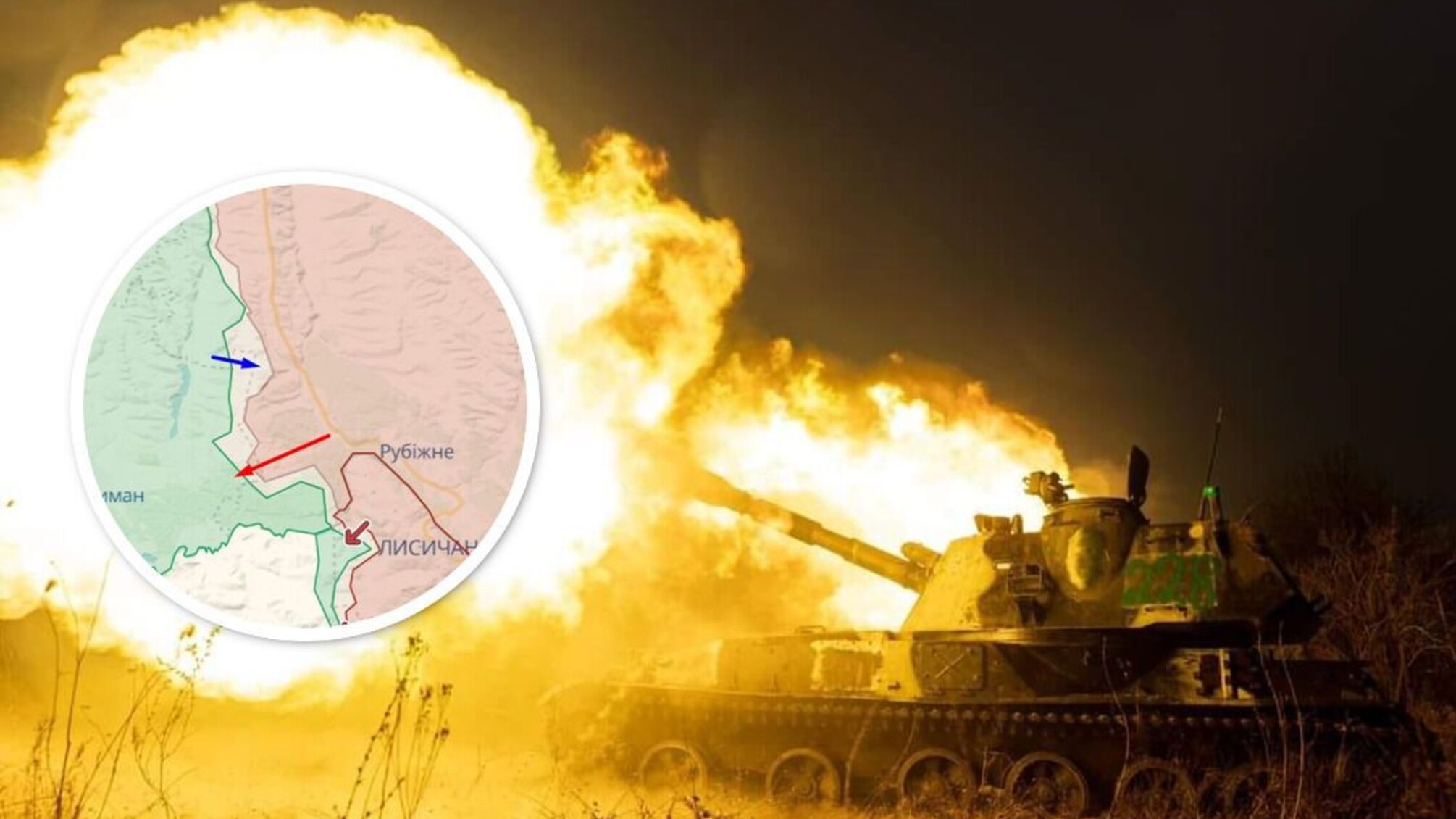 Участок фронта между Кременной и Сватовым в Луганской области