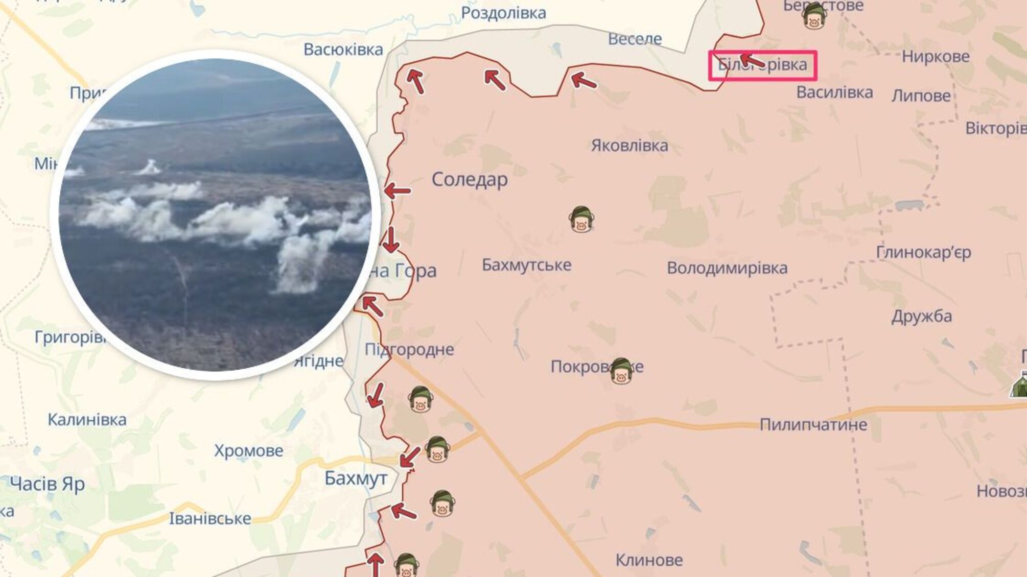 Ворог має незначне просування на Бахмутському напрямку