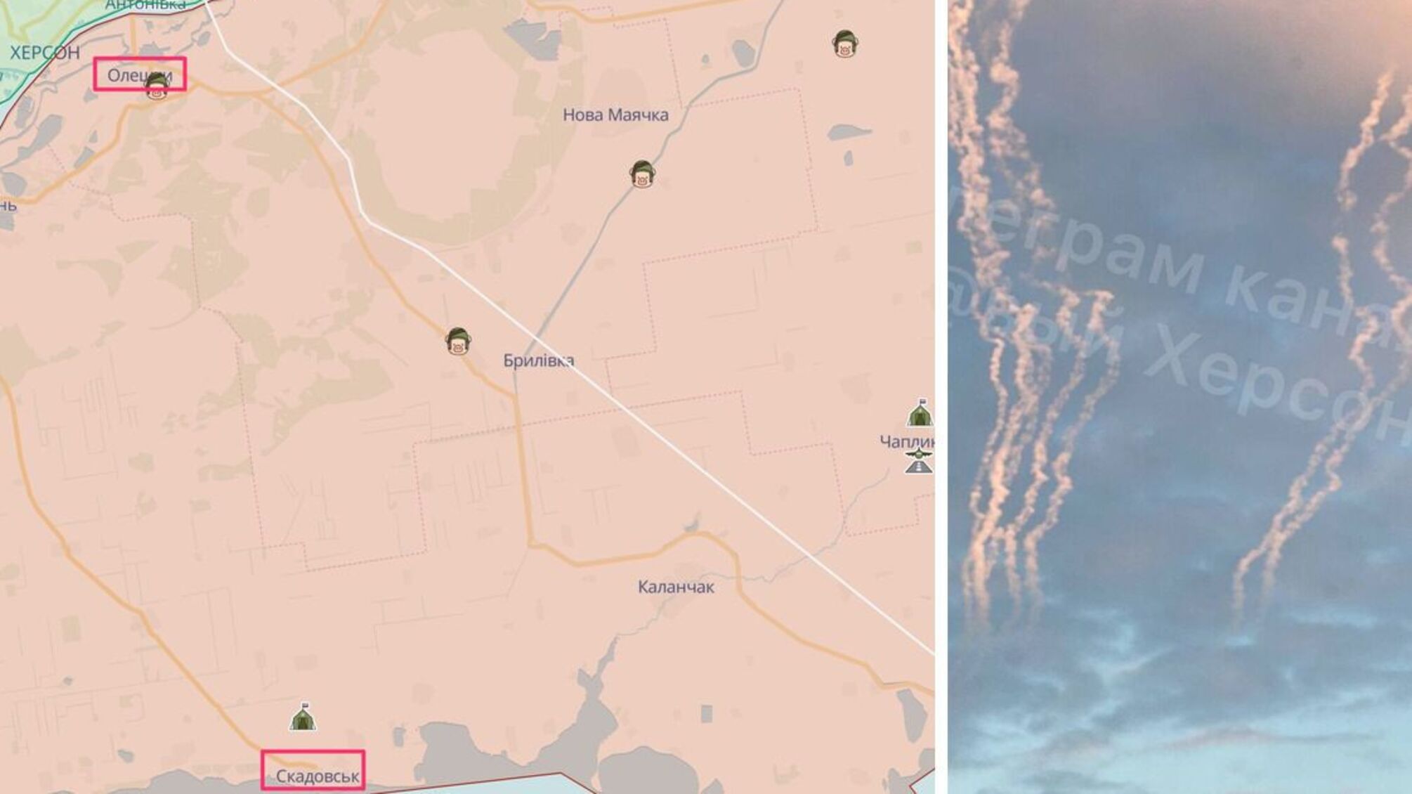 В Херсонской области шумно: сообщают о 'хлопке' в Скадовске, Олешках, Днепрянах