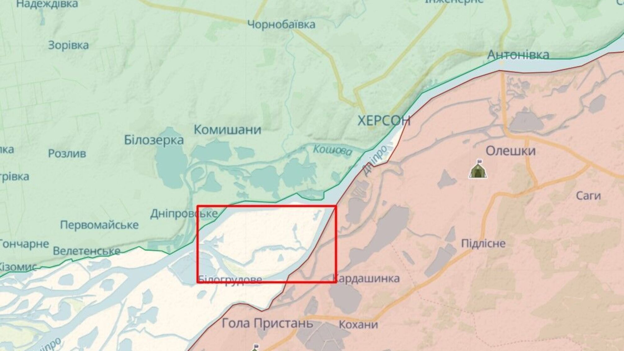 Освобожден ли Большой Потемкинский остров возле Херсона: рассказали в ВСУ