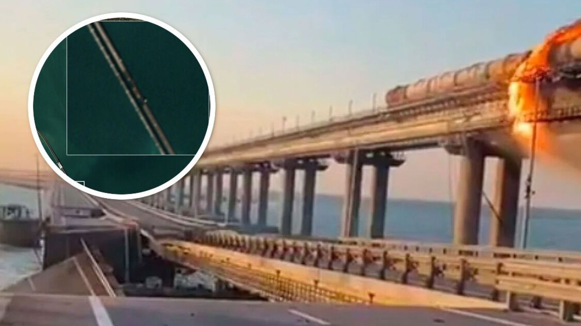 Новые снимки Крымского моста: ремонт полотна все еще не завершен