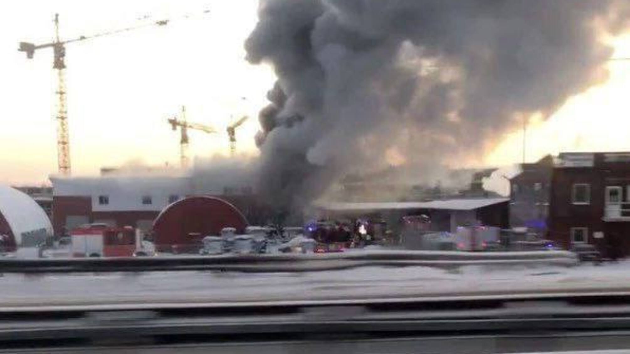 Пожар в Санкт-Петербурге в россии