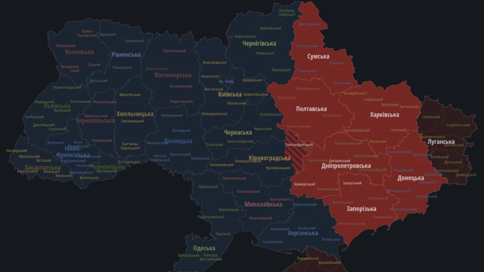 Воздушная тревога на востоке Украины: зафиксирована активность стратегической авиации рф
