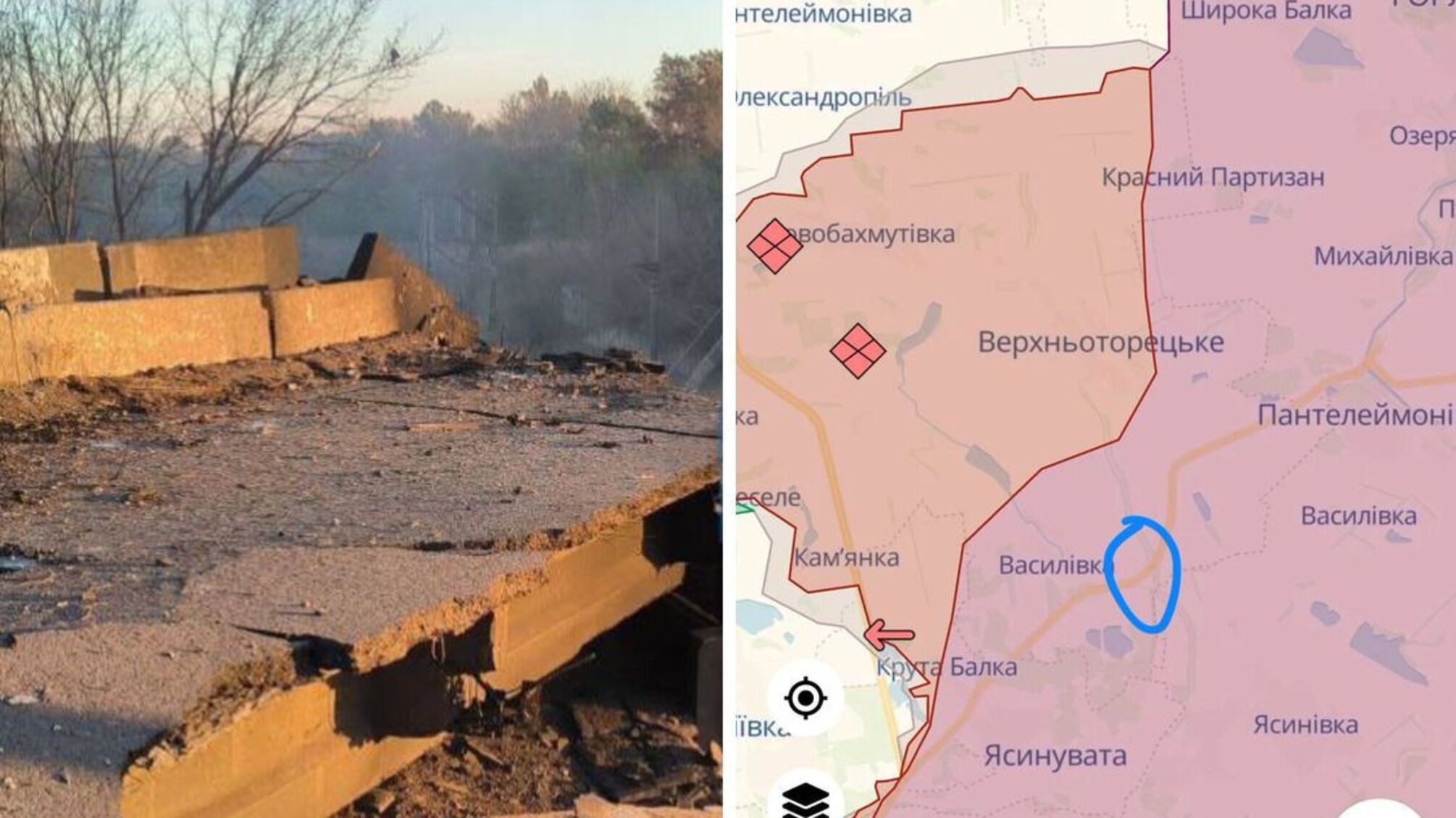 ВСУ взорвали стратегически важный для оккупантов мост Ясиноватая-Горловка