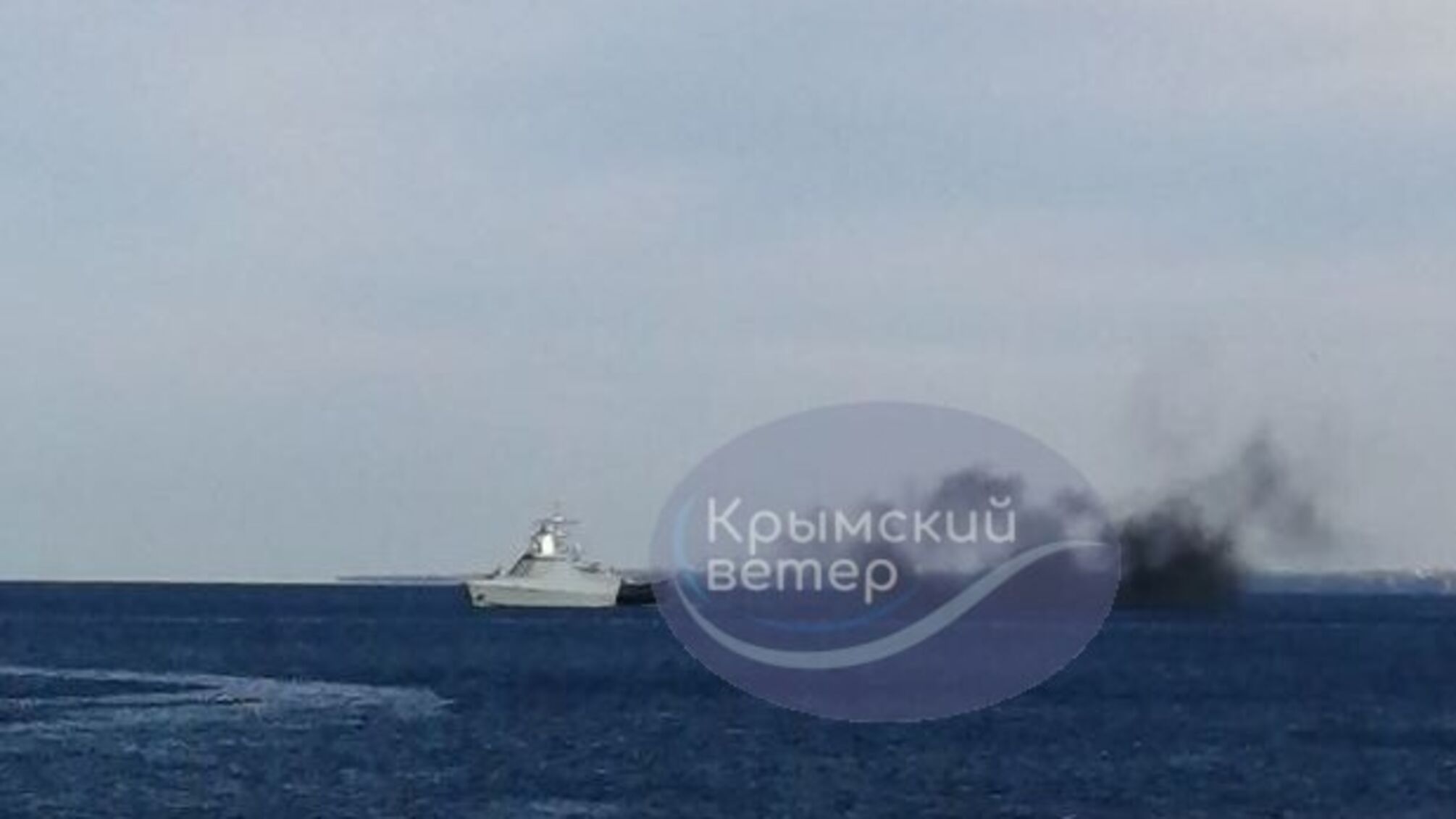 В Крыму взорвался российский корабль-носитель 'Калибров'