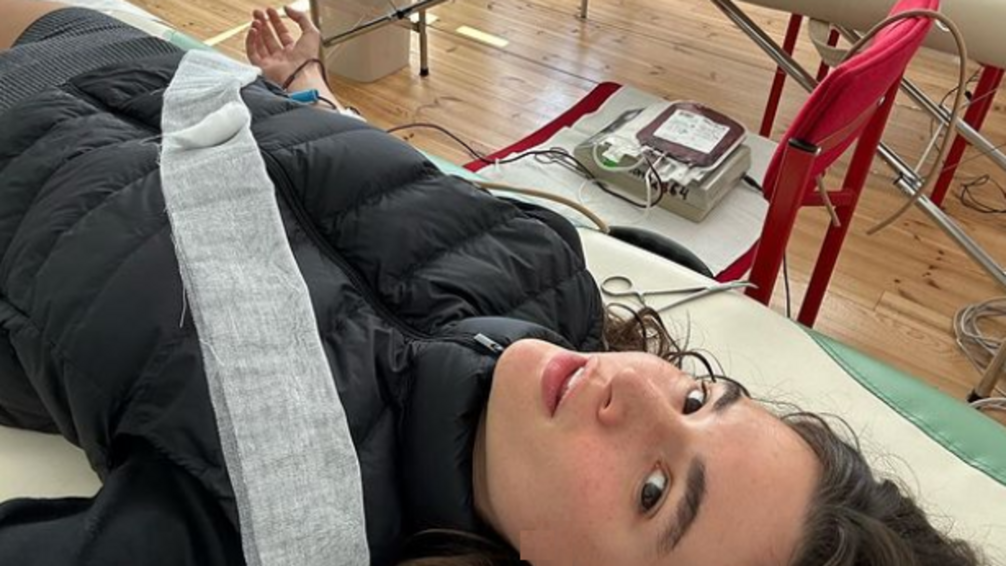 Даша Кацуріна вперше у житті стала донором крові