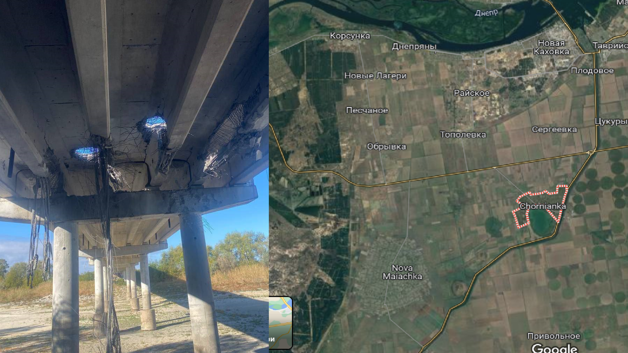 В Херсонской области HIMARS 'продырявил' еще один мост через Северокрымский канал