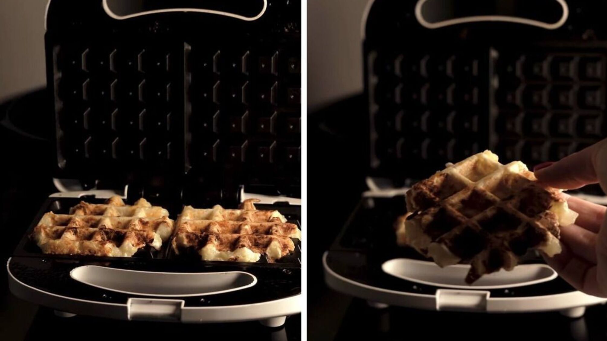 сирні вафлі із грушею та дорблю