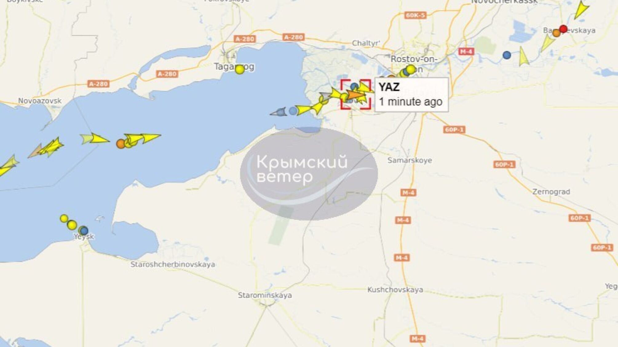 Рушить у Ростов: OSINTери виявили 'зниклий' військовий танкер рф у Чорному морі
