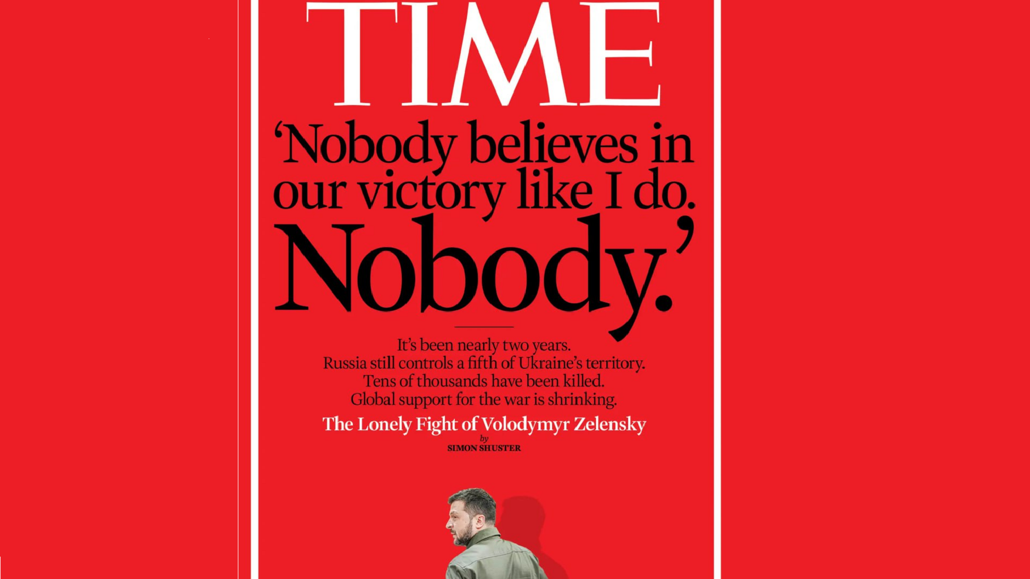 'Ніхто так не вірить в перемогу, як я': Зеленський на обкладинці журналу Time