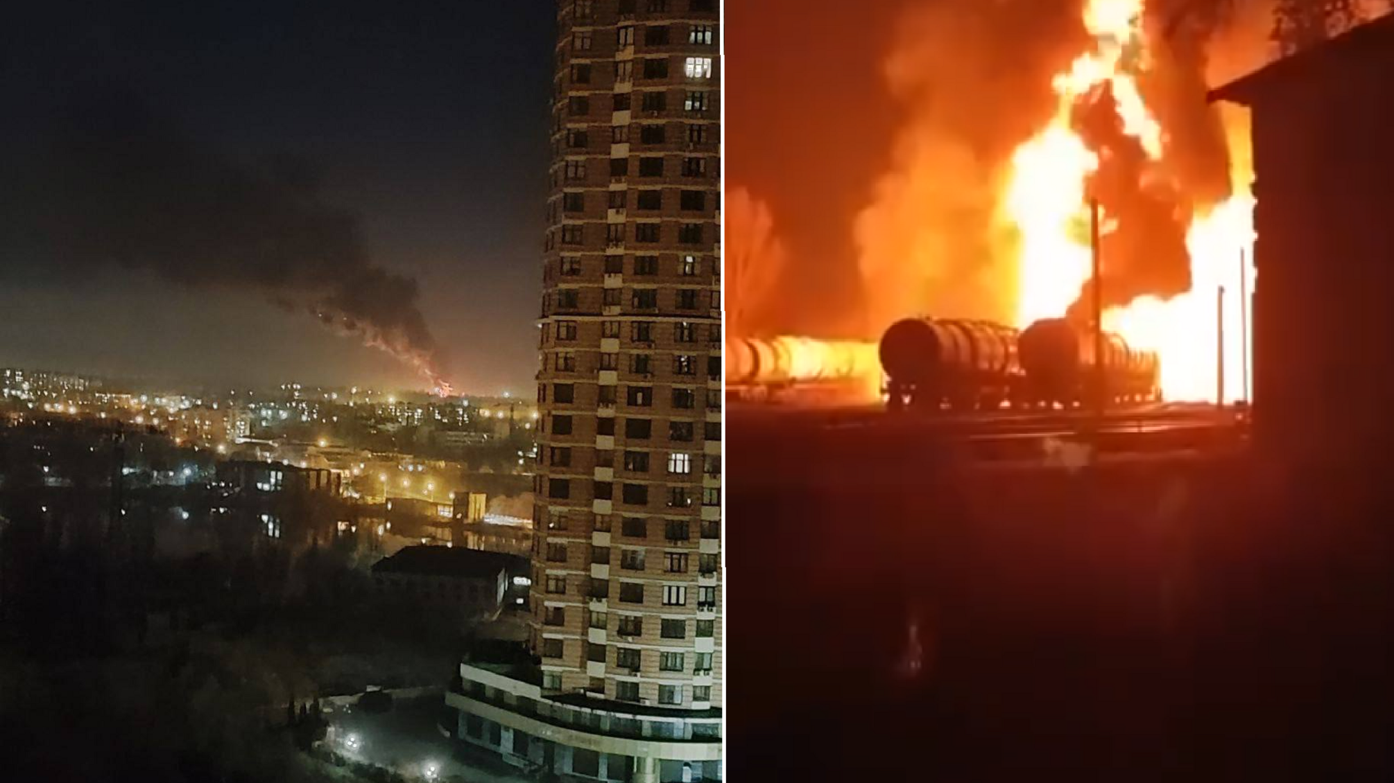 В Донецке горят топливные склады окупантов: 'прилетело' по железнодорожному сообщению (дополняется)