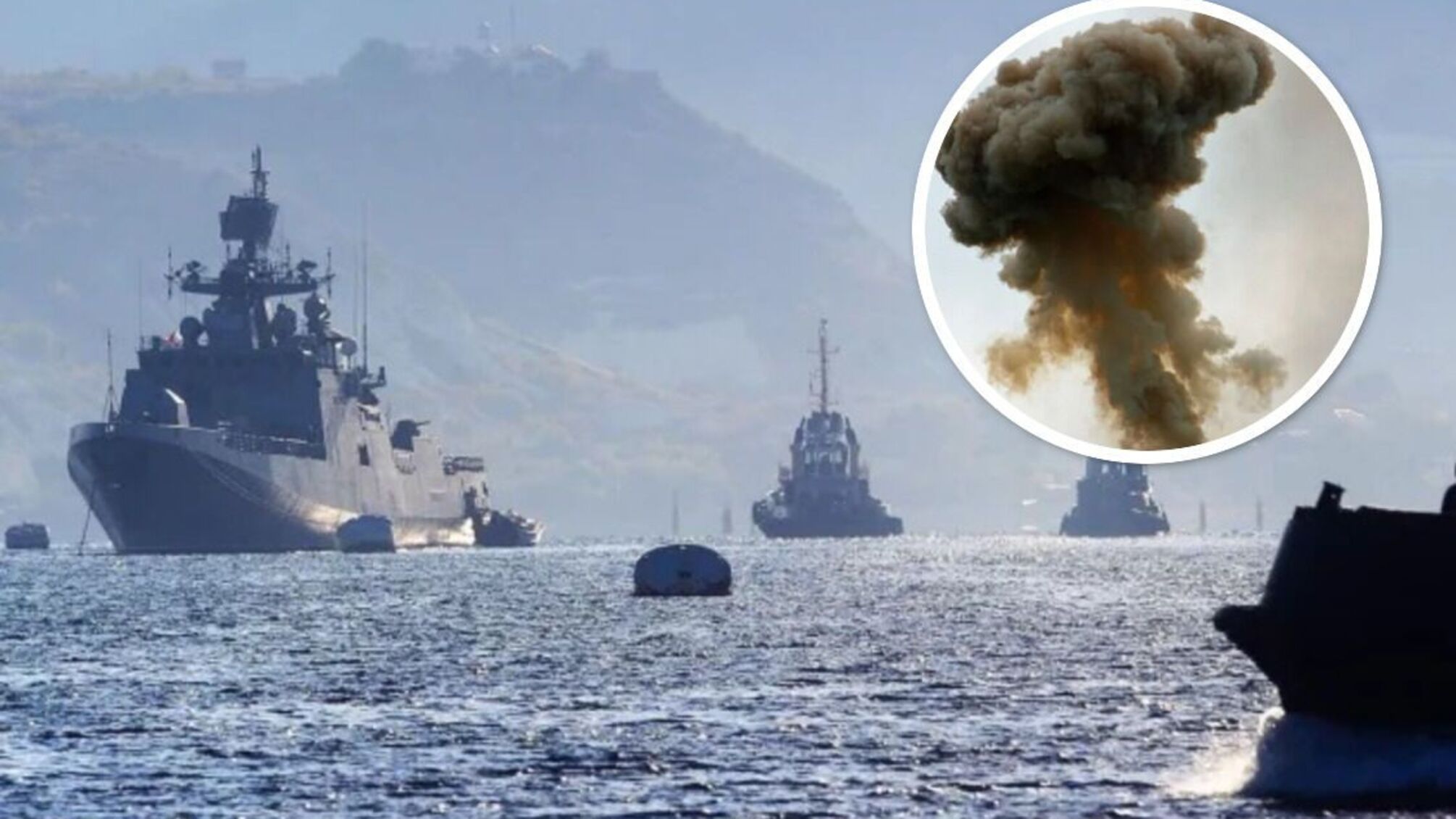 Ночью морские дроны атаковали ЧФ россии в оккупированном Севастополе