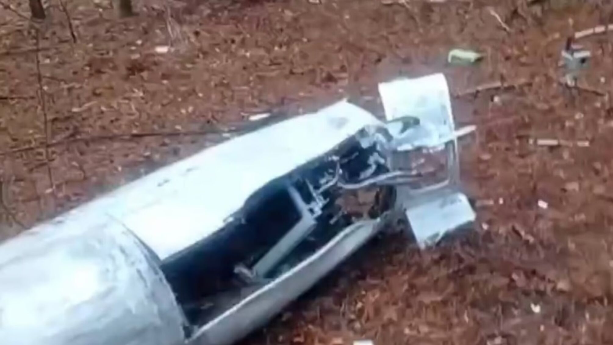 Житель Киевщины обнаружил гигантскую ракету в лесу