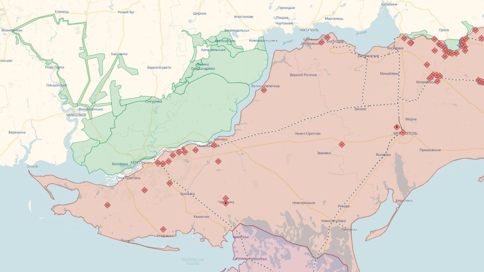 Росіяни оголосили про 'перегрупування' на Лівобережжі Херсонщини, але згодом анулювали повідомлення