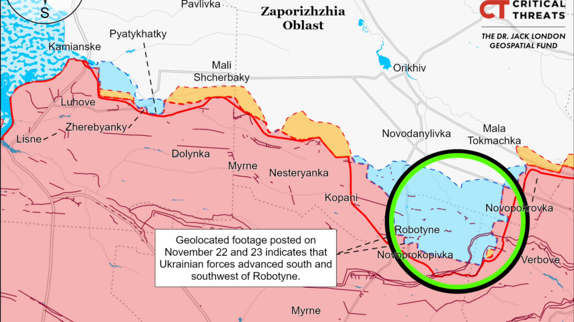 ЗСУ просуваються на заході Запорізької області